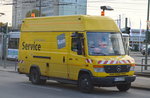 MB 813 D Transporter der Berliner Verkehrsbetriebe (BVG) als Entstörwagen Service für die Tram am 09.11.16 Berlin-Marzahn.