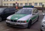 BMW 5er Touring (e39/2) Zugf�hrerfahrzeug der Bereitschaftspolizei, 28.02.13 Berlin-Pankow.