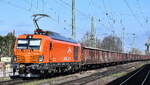 ArcelorMittal Eisenhüttenstadt Transport GmbH, Eisenhüttenstadt [D] mit ihrer Vectron Dual Lok  248 043  [NVR-Nummer: 90 80 2248 043-2 D-EKO] und einem Ganzzug DB Cargo