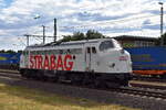 STRABAG BMTI Rail Service GmbH mit ihrer NoHAB  V 170 1147  (NVR:  92 80 1227 007-2 D-BRS ) am 10.07.25 Höhe Bahnhof Magdeburg Hbf.