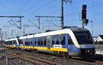 Transdev Rhein Ruhr GmbH, Duisburg, Fahrzeugnutzer: RheinRuhrBahn mit den Lint 41H Triebzügen  VT 648 437  (NVR:  95 80 0648 437-1 D-TDRR.... ) +  VT 648 446  (NVR:   95 80 0648 446-2