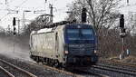PKP CARGO S.A., Warszawa [PL] mit ihrer Vectron   EU46-519  [NVR-Nummer: 91 51 5370 032-2 PL-PKPC] am 09.03.26 Höhe Bahnhof Saarmund.