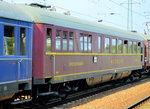 Sonderzug der Rennsteigbahn am 16.09.16 nach Berlin, hier der MITROPA Speisewagen Typ WR 4 üh Nr.1146 (5680 8885 900-0 D-RSBG) der Rennsteigbahn am 16.09.16 Bf. Flughafen Berlin-Schönefeld.