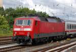 Am Ende eines PbZ am 05.06.12 hing 120 130-0 gezogen von 115 509-2 Berlin Greifswalder Str.