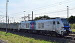 HHPI - Heavy Haul Power International GmbH, Erfurt [D] mit der geleasten ELP Eurodual Lok  21-224  [NVR-Nummer: 90 80 2159 224-5 D-ELP] und einem Baustoff-Transportzug (leer) am 09.08.25 Höhe