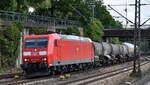 DB Cargo AG, Mainz [D] mit ihrer  185 078-3  [NVR-Nummer: 91 80 6185 078-3 D-DB] und einem gemischten Güterzug am 20.05.25 Höhe Bahnhof Hamburg-Harburg.