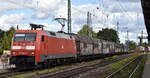 DB Cargo AG, Mainz [D] mit ihrer  152 064-2  [NVR-Nummer: 91 80 6152 064-2 D-DB] und einem gemischtem Güterzug am 23.09.25 Höhe Bahnhof Magdeburg-Neustadt.