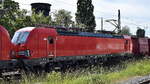 DB Cargo AG, Mainz [D] mit der Doppeltraktion  193 033  [NVR-Nummer: 91 80 6193 033-8 D-DB] +  193 034  [NVR-Nummer: 91 80 6193 034-6 D-DB] und dem Erzzug aus Hamburg Richtung Ziltendorf EKO am