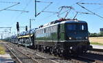 Eisenbahnbau- und Betriebsgesellschaft Pressnitztalbahn mbH, Jöhstadt (PRESS) mit der im Eigentum von der SunRail GmbH befindlichen  E40 002 / 140 002-7  (NVR:  91 80 6140 002-7 D-PRESS ) in