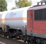 Hier im Nordosten sehr selten zu beobachten, ein privater Gasdruckkesselwagen der Fa.