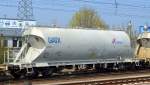 Staubgutwagen vom Einsteller GATX Rail Austria GmbH mit CEMEX Logo eingestellt in Deutschland mit der Nr.
