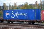 Containertragwagen der DB eingestellt mit der Nr.