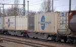 Containertragwageneinheit der DB eingestellt mit der Nr.