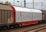 Neuer Schiebewandwagen der DB vom Typ Habbiins 352 mit der Nr.