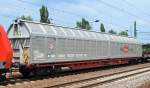 �sterreichischer Schiebewandwagen Rail Cargo Austria mit der Nr.