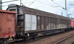 Tschechischer Großraum-Schiebewandwagen mit der Nr. 31 RIV 54 CZ-CDC 2780 880-5 Habbillns 5 am 05.08.16 in einem gemischten Güterzug Bf. Flughafen Berlin-Schönefeld.