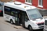 MB Kleinbus der Berufsgenossenschaft BG Bau (Arbeitsschutz mobil) f�r Baustellenkontrollen und Schulungen, 07.05.13 Berlin-Pankow. 