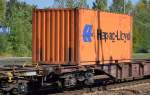 Container von Hapag-Lloyd am 18.09.14 Bhf.