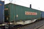 Ein irischer SEAWHEEL Container am 18.12.15 Berlin-Hohenschönhausen.