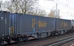 Gelenk-Containertragwagen vom Einsteller ERR mit der Nr.