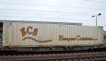 Ein ECS 45 ft MEGA container, einer der größten im internationalen Verkehr in Europa am 18.02.16 Bhf.