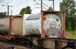 Spezial-Tankcontainer zum Transport lt.