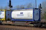 Ein Kesselcontainer der Fa.JF Hillebrand am 15.04.15 Bhf.