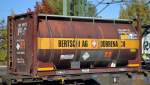 Kesselcontainer der schweizer BERTSCHI AG (UN-Nr.: 60/2078 = Tuluol-2,4-diisocyanat)am 10.10.15 Bhf.