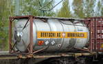 20’ Standard Tank-Container von BERTSCHI AG/DÜRRENÄSCH (UN-Nr.: 60/1547 = Trinitroanilin (Pikramid)) am 21.04.17 Bf.
