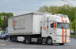 DAF XF 105.460 Sattelzug der Sped GET READY aus Berlin am 05.05.15 Richtung Berliner Westhafen.