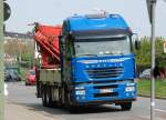 IVECO STRALIS 480 Selbstlader f�r Baustellen-Lieferungen von Materalien, Maschinen und Containern, 07.05.13 Berlin-Pankow.