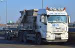 Ein MAN TGS 28.440 Absetzkipper der Fa.