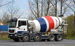 Ein MAN TGS 32.400 Betonmischfahrzeug der Fa.