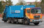 Ein MAN FE 340 M�llentsorgungsfahrzeug der Fa.