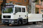 Interessanter MAN TGL DoKa LKW mit Ladefl�che mit Pritschenumrandung der Fa.