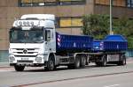 MB ACTROS 2544 Abrollkipper + H�nger, 09.08.11 Berlin-Putlitzbr�cke.