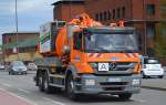 MB Spül- und Abwasserentsorgungsfahrzeug der Fa.ARKADAS am 22.04.15 Berlin-Putlitzbrücke.