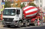 MB ACTROS 3238 Betonmischfahrzeug mit LIEBHERR Betontrommel, 31.08.11 Berlin-Pankow.