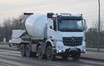MB AROCS 3236 Betonmischer (LIEBHERR Trommel) am 23.11.16 Berlin-Marzahn.