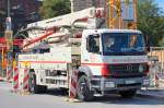 MB AXOR mit PUTZMEISTER M 24 Betonpumpe der Fa.