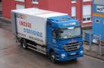 Ein MB ACTROS Umzugs-LKW (Kastenaufbau) der Fa.