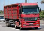 MB ACTROS 1853 Sattelkipper, 25.05.09 Berliner Stadtautobahn H�he Spandauer Damm.