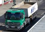 MB ACTROS 18?? Sattelkipper auf dem Weg zum Zementwerk Berlin Greifswalder Str., 26.03.12 