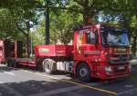 MB ACTROS 1846 mit Tiefladebr�cke als Auflieger f�r die Asphaltfr�sen der Fa.