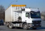 MB ACTROS 1841 mit Auflieger Richtung Berliner Westhafen am 13.03.14 Berlin-Beusselstr.