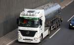 MB ACTROS 1843 mit Siloauflieger (Milchtransporte) der Sped.