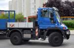 MB UNIMOG U 400 BlueTec 5 mit Hänger am 23.06.14 Berlin-Pankow.