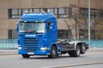 SCANIA G440 Abrollkipper, 20.04.12 Berlin-Putlitzbr�cke.