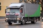 �lterer SCANIA 93M/ 220 PS LKW mit Kastenaufbau der Entsorgungsfirma Fehr, 13.01.11 Berlin-Knobelsdorffstr.