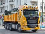 Einer der leistungsst�rksten Baukipper den ich bisher in Berlin sichtete ist dieser beeindruckende SCANIA R620 der Fa.